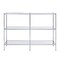 Southern Enterprises 42" Clear and Silver Contemporary Console Table with Shelves